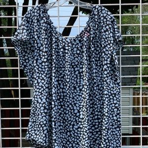 Light blue chiffon top